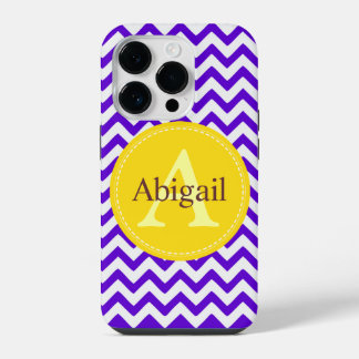 Lavanda Chevron Personalizada Amarelo Lilac