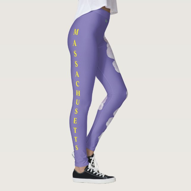 Lavanda das Leggings do Estado de Massachusetts Ma (Direita)