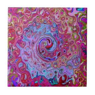 Lavanda de Abstrato de Groovy retrô e espiral mag