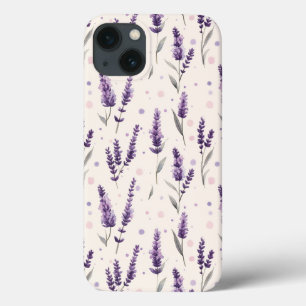 Lavanda de aquarelas e design de pontos