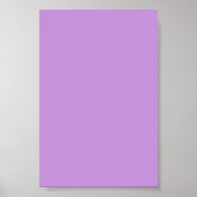 Lavanda de Pastel Fundo Roxo em um Poster (Frente)