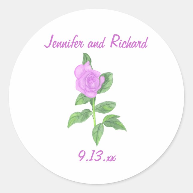 Lavanda de Rosa de , Guardar os adesivos de data p (Frente)