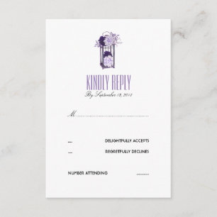 Lavanda e lanterna floral roxa RSVP