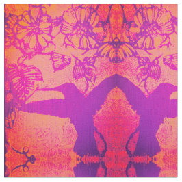 Lavanda e Tecido Laranja de Aves Humanos