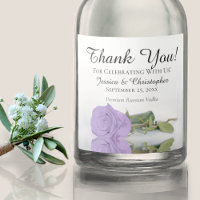 Lavanda Elegante Casamento Rosa Roxo Obrigado