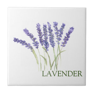Lavanda Erva Verdura Cozinha Verde Roxo Cerâmico