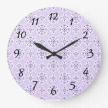 Lavanda Estilo de Vintage Relógio de Parede de Pas