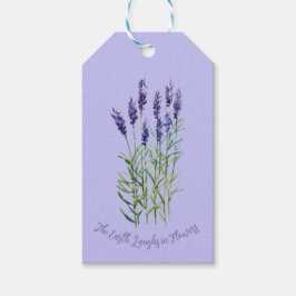 Lavanda, etiquetas de presentes de jardinagem