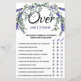 Lavanda eucalipto sob jogo Chá de panela