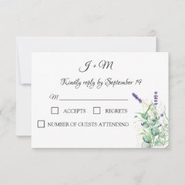 Lavanda Eucalyptus Floral Rustic Modern RSVP