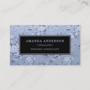 Lavanda Floral Elegante  Cartão de visita