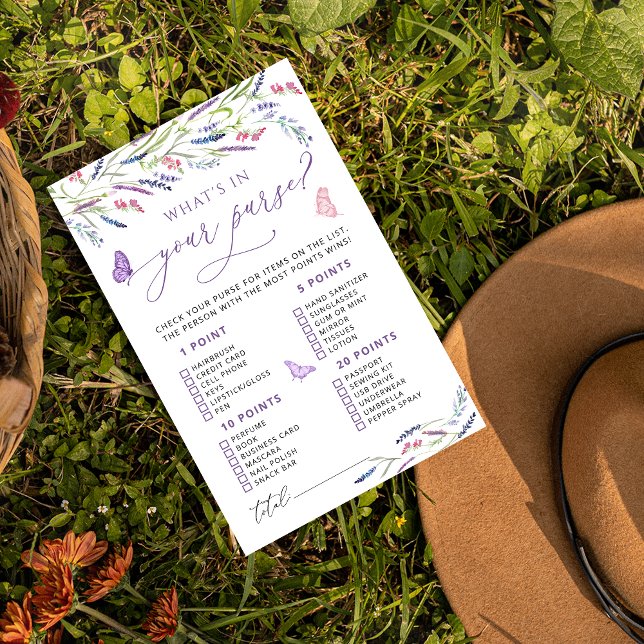 Lavanda Floral Elegante O que há no Jogo da Bolsa (Criador carregado)