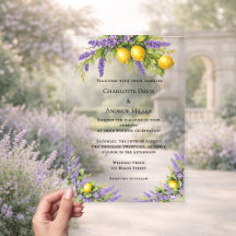 Lavanda floral limões luxo claro casamento 