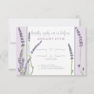 Lavanda francesa RSVP Tipografia Moderna Floral