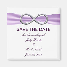 Lavanda Infinity Imã salve a data