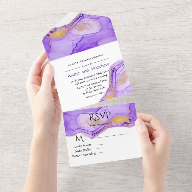 Lavanda Lilac Com Tinta Álcool Em Um Invi (Aba destacável)