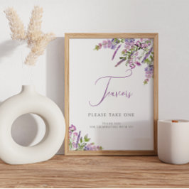 Lavanda Lilac favorece Poster