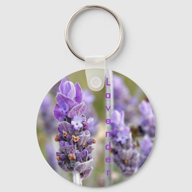 Lavanda na chaveiro de floração (Frente)