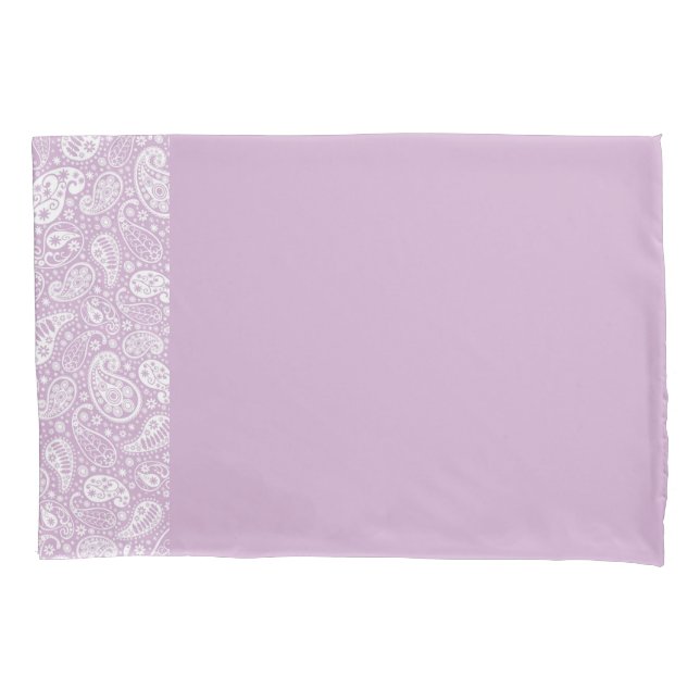 Lavanda Paisley Pillowcase (Frente)