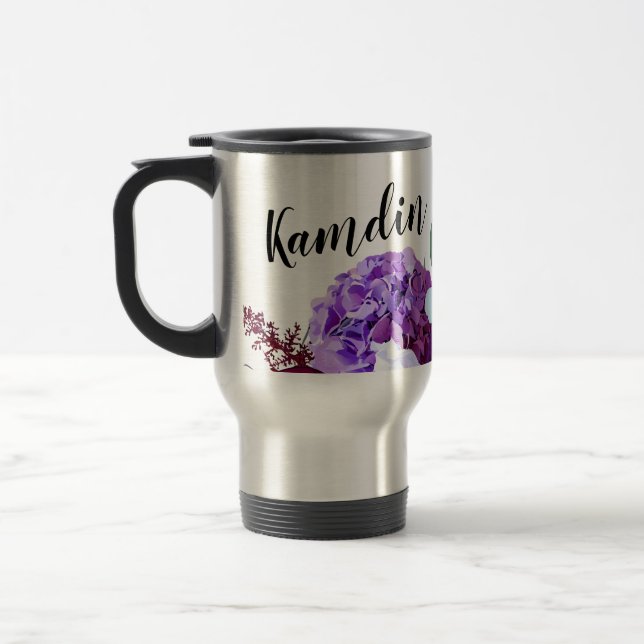 Lavanda personalizada de caneca de café de 15 onça (Esquerda)