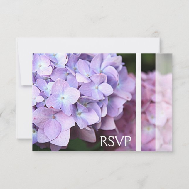 ©Lavanda & Pink Hydrangeas Weding RSVP (Frente)