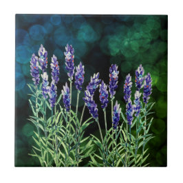 Lavanda pintada com aquarelas
