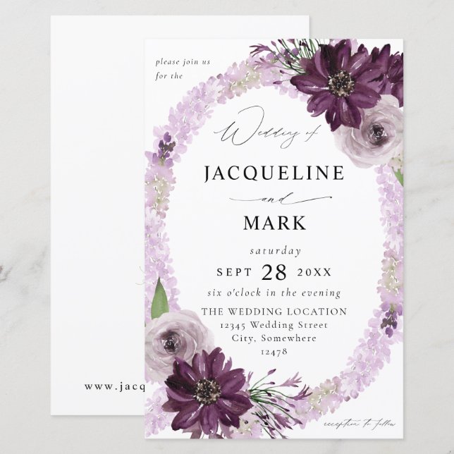 Lavanda Ring Floral MED (Frente/Verso)