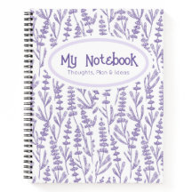 Lavanda Roxa Personalizada Floral Elegante