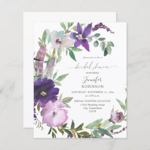 Lavanda Roxo do Orçamento Chá de panela Floral Vio