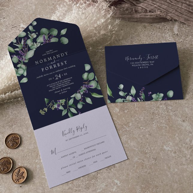 Lavanda russa e Eucalyptus | Casamento Marinho Azu (Criador carregado)