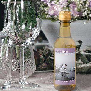 Lavanda Simples de Casamento de Obrigados e Amor M