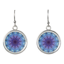 Lavanda Starburst Mandala Earrings