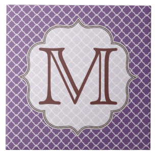 Lavanda Triterfoil Latti Monograma Azulejo