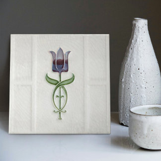 Lavanda Tulip Wall Decor Nouveau Art Deco Gibbons