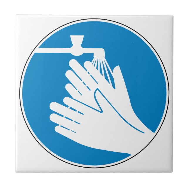 Lave as mãos (saúde e segurança) (higiene) (Frente)