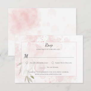Lave em Aquarela de Peônia Rosa Pastel RSVP