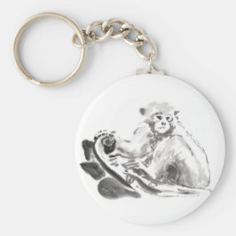 Lave Pintando Macaco Ano Zodiodal Chaveiro