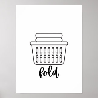 Lave posters de repetição de dobrar seco