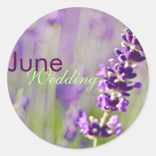 Lavendar • Etiqueta do casamento de junho