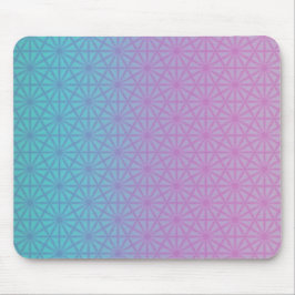 Lavender and teal geometric mouse pad