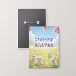 Lavender Easter Cute White Bunny Floral Spring 