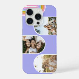 Lavender Fofo Moderno Layout de 3 Fotos Personaliz