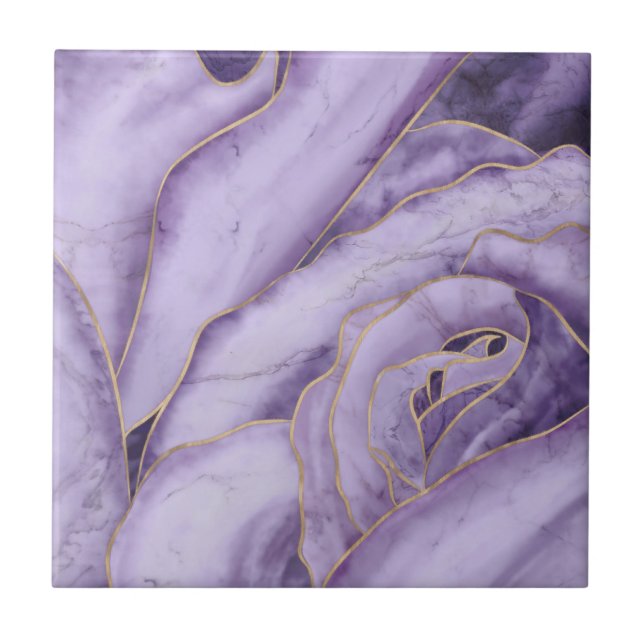 Lavender Marble Rose (Frente)