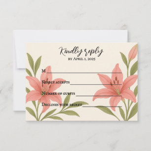 Lavish Lily RSVP Card