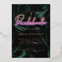 Lavish Tropical Palms | Bachelorette Neon Lights