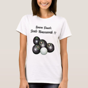 Lawn Bowls Supera Tarefas Domésticas, Camiseta Eng