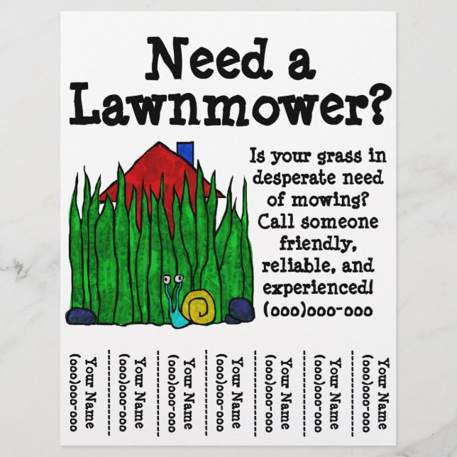 Lawnmower Flyer (Frente)