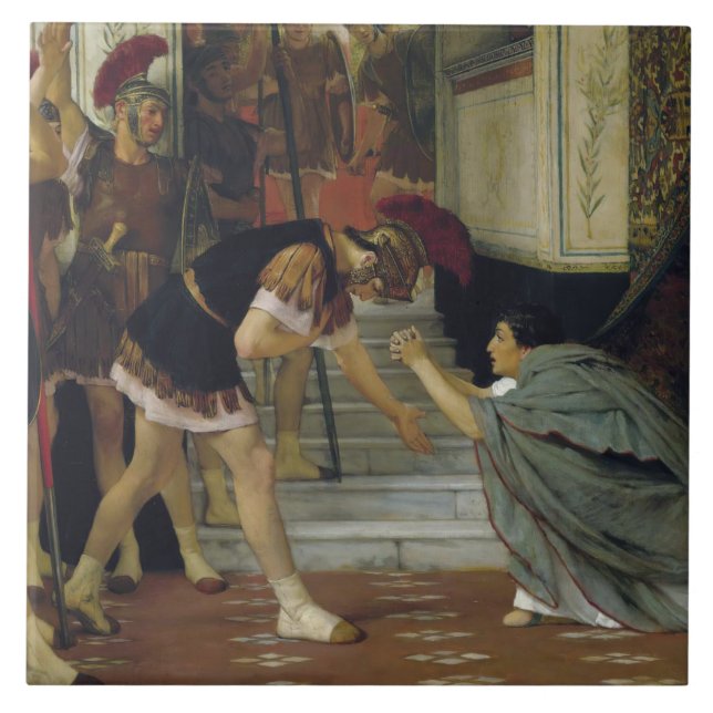 Lawrence Alma-Tadema - Proclamando Claudius (Frente)