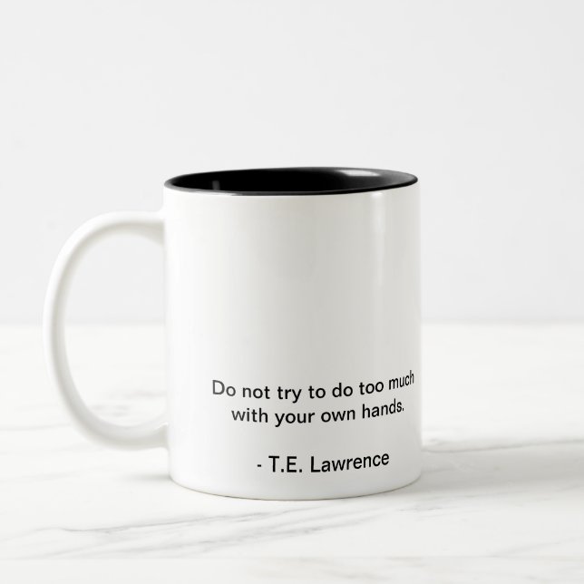 Lawrence da caneca de Arábia (Esquerda)