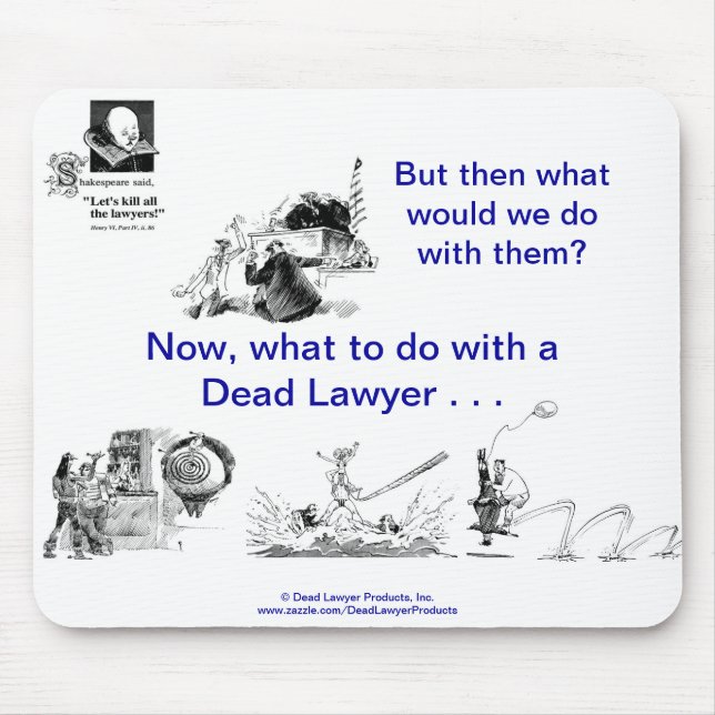 Lawyer™ inoperante Mousepad (Frente)